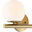 Chopin 2 Light Frosted Dimmable Vanity Light