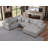 Errett Upholstered 5-Seat Roller Arms Cloud Corner Sectional Sofa-1323081015