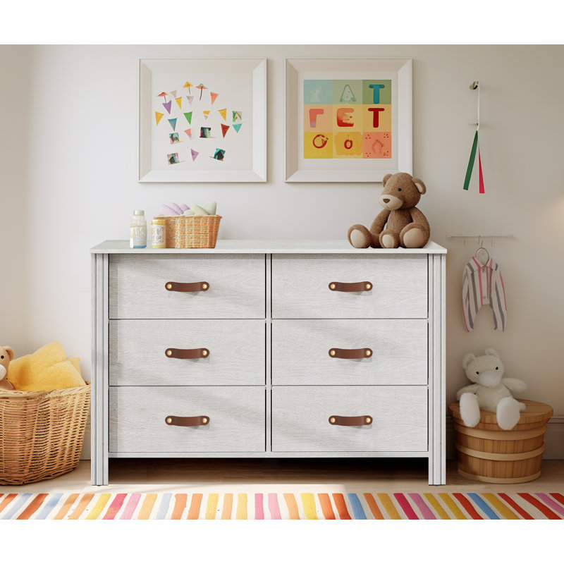 Ashae Kids 6 - Drawer Dresser, White