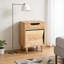 Table de chevet en bois naturel