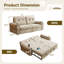 Canapé-lit convertible 77 po sofa Canapé-lit 2 en 1 pour s'asseoir et dormir-132491629