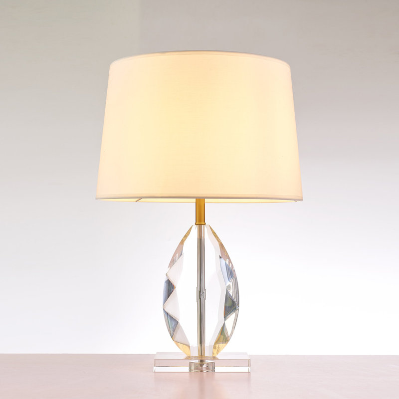 Lampe de table Lauren Lucite & Gold