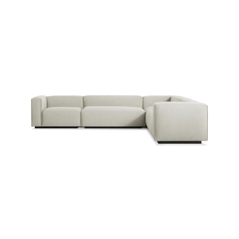 Cleon Modular Sectional, Maharam Mode in Clavicle 100% Polyester, Left Hand Facing