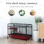 Maison de jeu pour animaux avec cage, roulettes, plate-forme, rampe P 41 po L 41 po Pawhut-979091571
