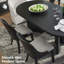 Chaise d'appoint Rhoda en noir / gris