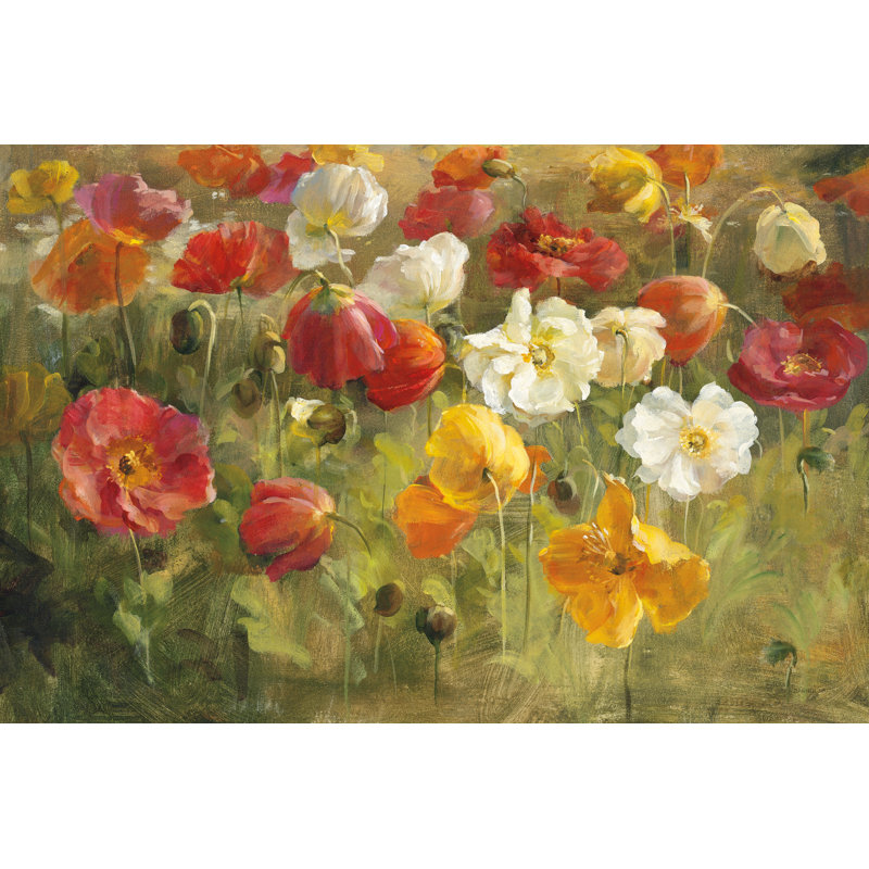 «Lenamae Poppy Field Crop On», reproduction sur toile, H 32 po x l 48 po x P 1,25 po