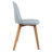 Jackqueline Modern Faux Leather Dining Chairs – Set of 4 Armless Side Chairs with Cushioned Seat and Wooden Legs for Kitchen or Dining Room-1992003948-1951675970