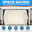 Baking Pan Set - Nonstick Coating, Carbon Steel Bakeware Set With White Silicone Handle, Pfoa, Pfos, Ptfe Free, Recipe Booklet Included, Oven Safe Tray (up To 450° F), Set Of 3 - White