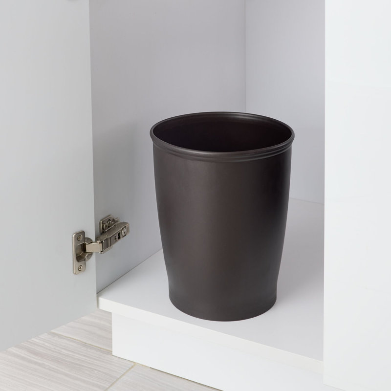 Poubelle en plastique iDesign Kent, 8,25 po x 10 po, Bronze
