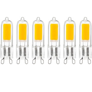 2 ampoules G9 à DEL (non équivalentes à 25 watts), base blanc chaud (Ensemble de 6)