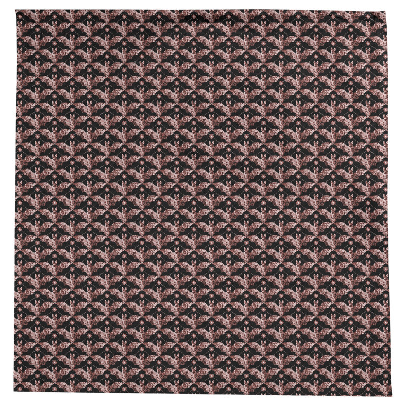 Leffel Bats Pattern Tablecloth, Red