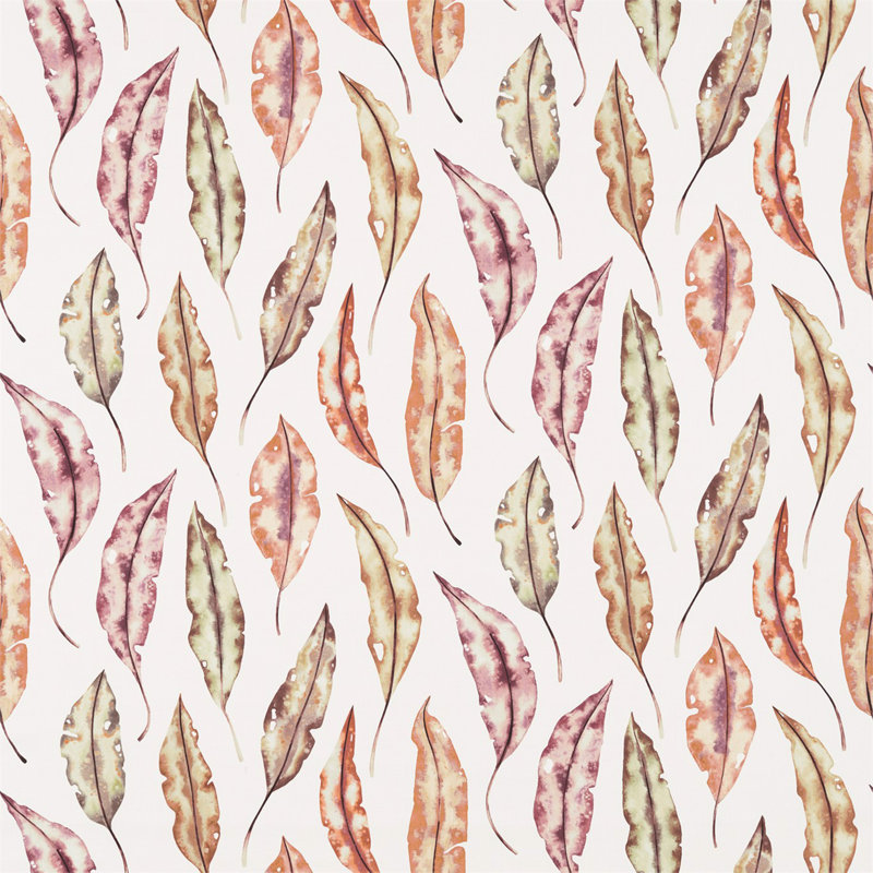 Kinina Fabric, Mandarin/Fig