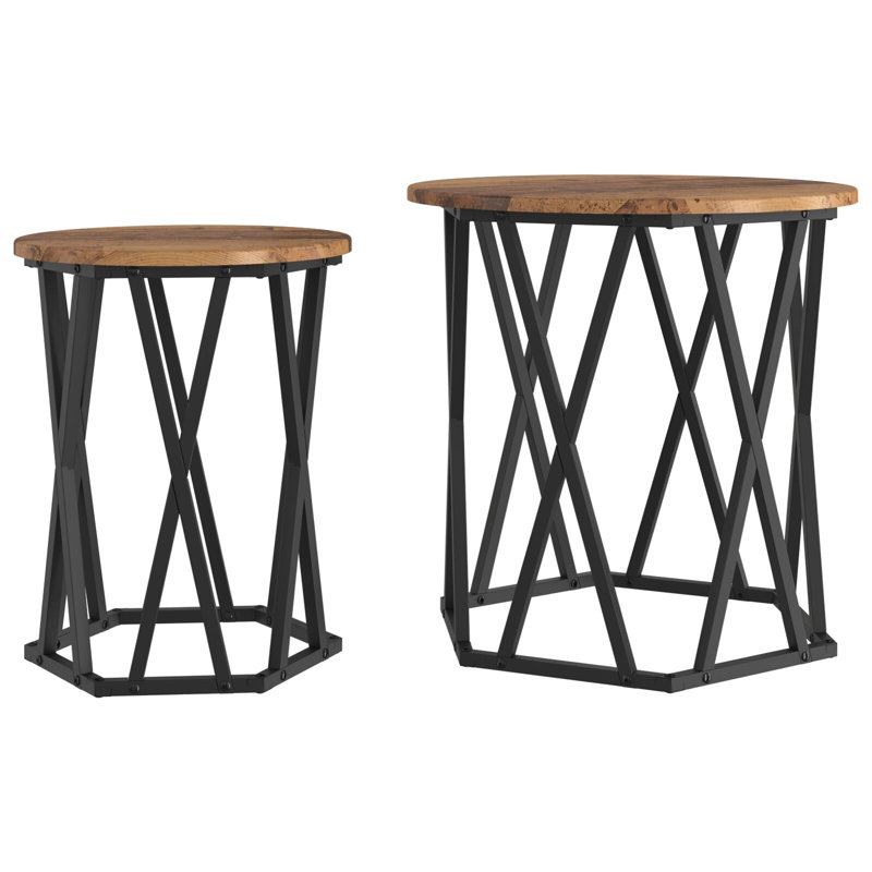 Coffee Table, 50cm H x 50cm W x 50cm D, Old Wood