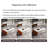 Rectangular saddle leather rock slab coffee table-1688116498