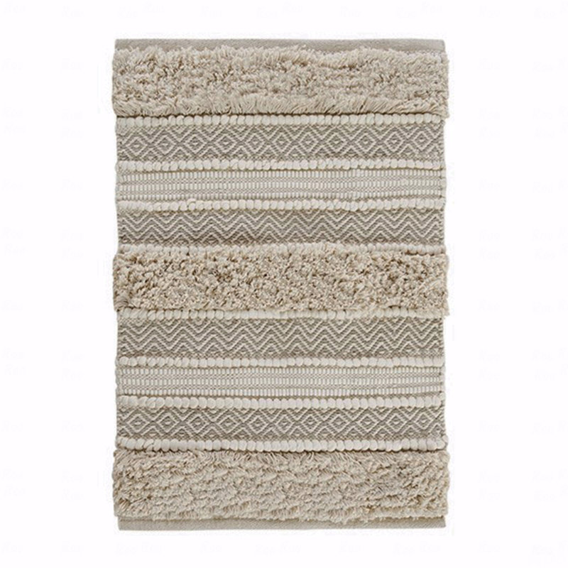 Woven Texture Stripe Bath Rug 22X58"