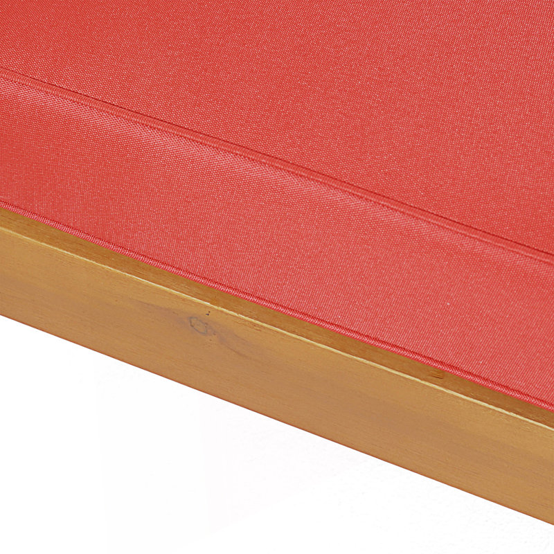 Banc de coin droit X-Back, Red/Natural