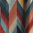 Light Red And Blue Geometric Chevron - Abstract Geometric Chevron Blackout Curtain - 1 Panels-107535724