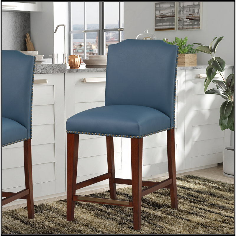 Tabouret de comptoir Blaire, Bleu