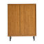 Range-chaussures en bois avec portes et tablettes réglables-132313000