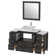 Karson 54'' Single Bathroom Vanity with Engineered Marble Top with Mirror