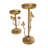 Metal Mushroom Inspired Abstract Decorative Candle Holder