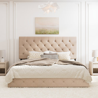 Upholstered Platform Storage Bed
