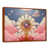 Toile avec cadre flottant brun