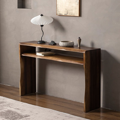 Console brun simple de style rétro