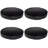 13" Indoor Barstool Round Cushion Seat Cover with Foam, Black