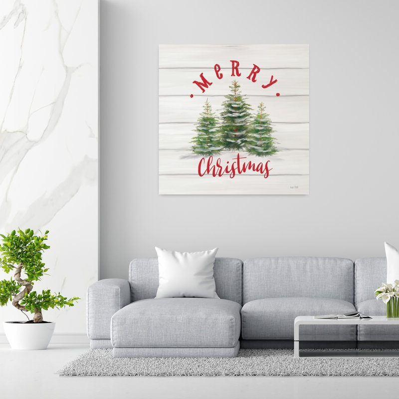 Merry Christmas on Shiplap, H 48 po x l 48 po