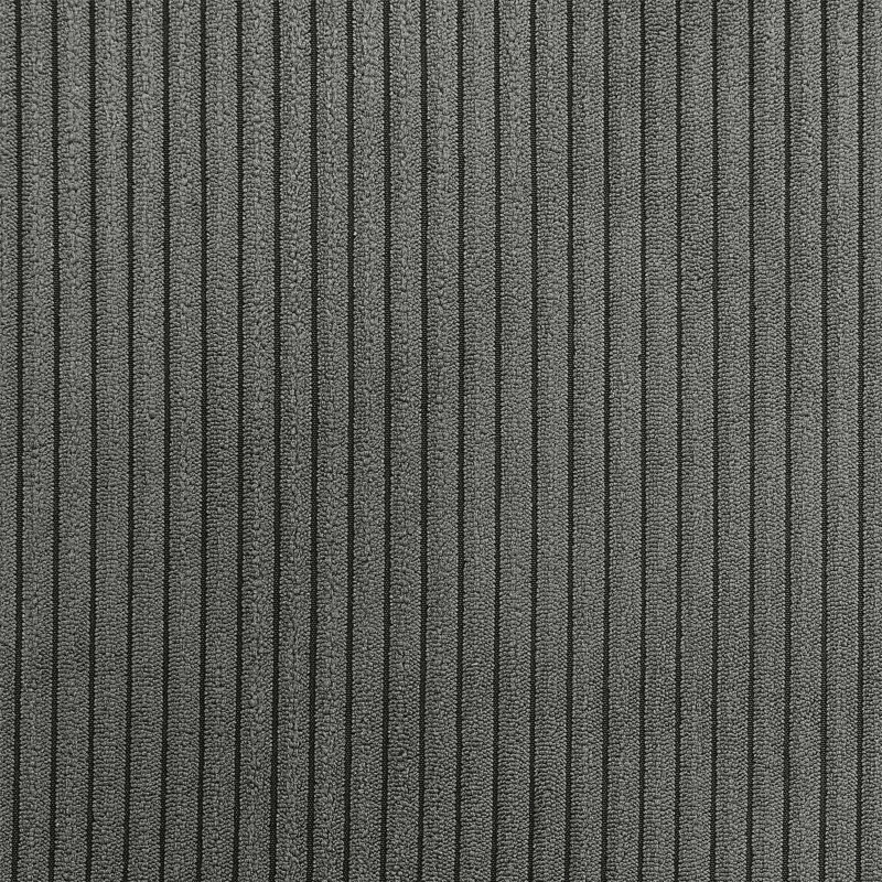 Canapé en L 4 places avec rangement et 1 repose-pieds, Gris