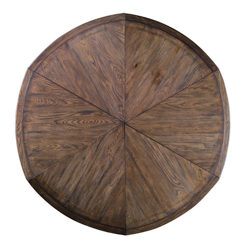 Monarch Round Dining Table, Brown Rustic