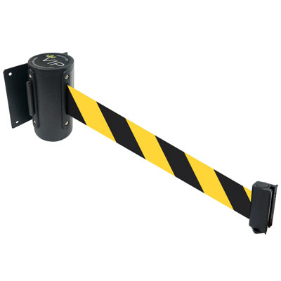 Ceinture de sécurité murale rétractable de sécurité 156 po (noir / jaune)