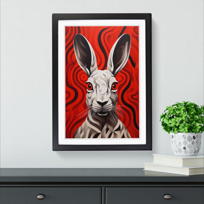 Hare Op No.2 - Framed Print