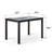 Dainis 5-Piece Modern Dining Table Set, Wooden Kitchen Table Chair Set For Four-1946189905