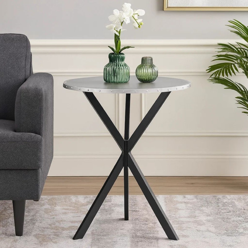 Chrisshawn Round Metal Base Dining Table