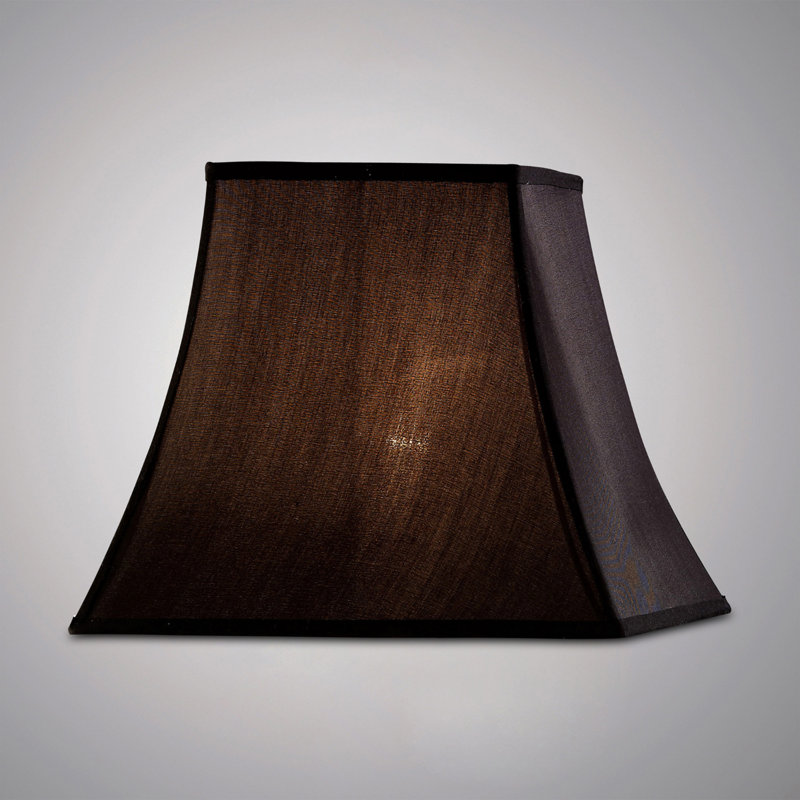 30cm H Silk Empire Lamp Shade ( Clip On ), Black