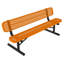 Banc, vert texturé, perforé, 1,83 m, avec dossier, portable-2122664772-2122664796