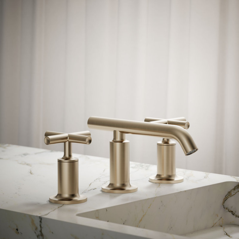 Purist Widespread Bathroom Sink Faucet, Vibrant Brushed Bronze