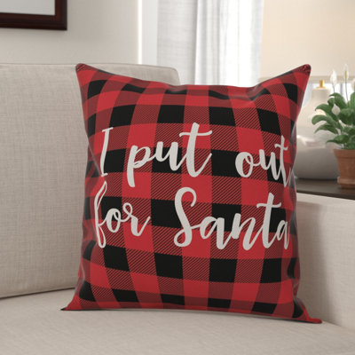  Coussin décoratif «I Put Out for Santa in Buffalo»