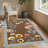 Scalloped Rug Machine Washable Floral Living Room Rugs Non Slip Bedroom Carpet for Nursery Dining Room Dorm Office-60734431-60734416