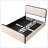 Modern Metal Bed Frame With Upholstered Headboard And Footboard-1075655981-1089144952-1089144931