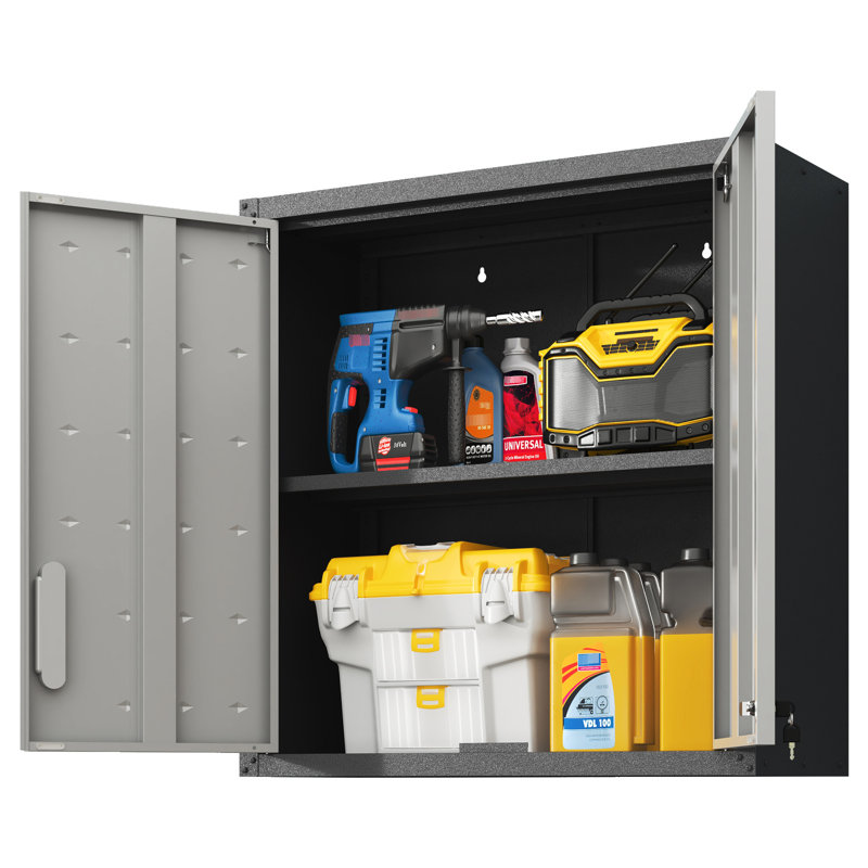 Armoire de rangement en métal avec serrure et tablette pour l'organisation de bureau