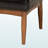 Kate 2-Pc Dining Nook Set in Faux Leather Upholstery & Walnut Brown, 31.25" H X 74.1" W X 26.78" D-1214644687