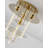 Koesha Modern 5 Light 4 Tier Gold Semi Flush Mount
