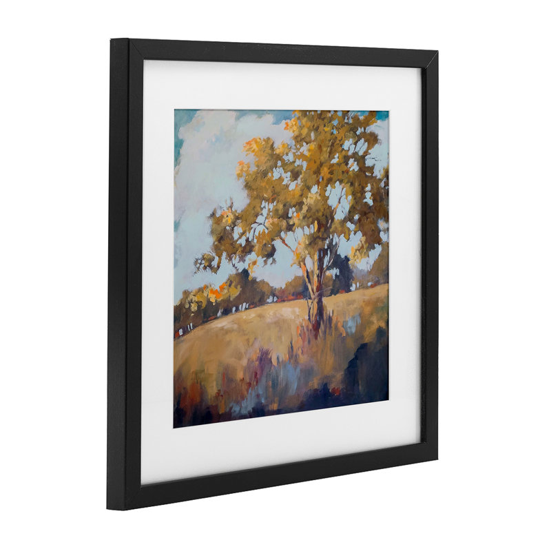 «Debout, arbre fort dans la nature, reproduction encadrée sous verre» par Mary Parker Buckley, H 13 po x l 13 po
