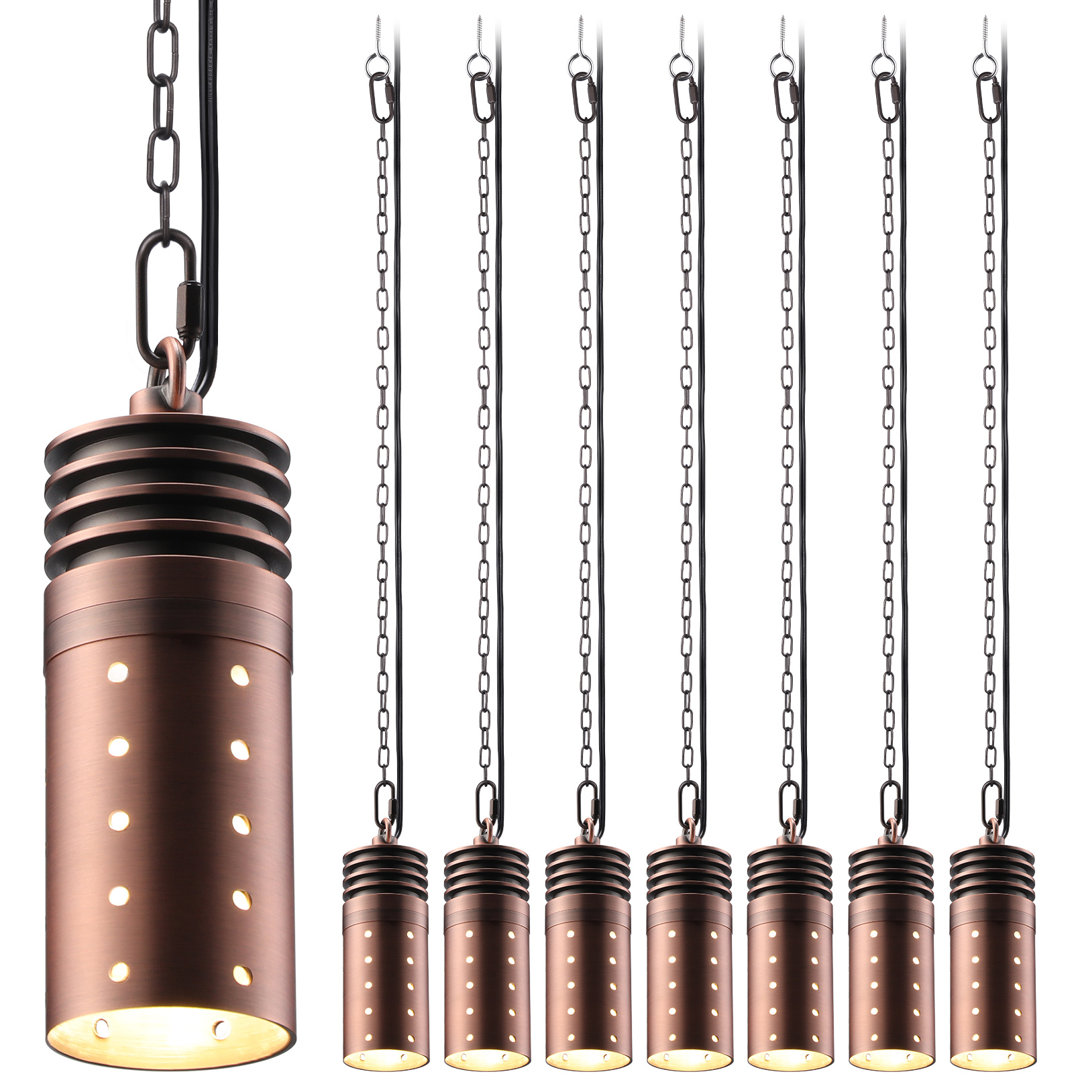 Naiel LED Outdoor Pendant (Set of 8) Arlmont & Co. Fixture