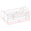 Cicero Drawer Convertible Bed and Mattress-1240207213-1240207219