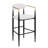 Modern Upholstered Bar Stools With Durable Iron Frame