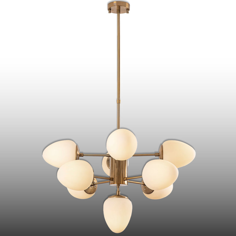 Lustre rétro 9 lumières